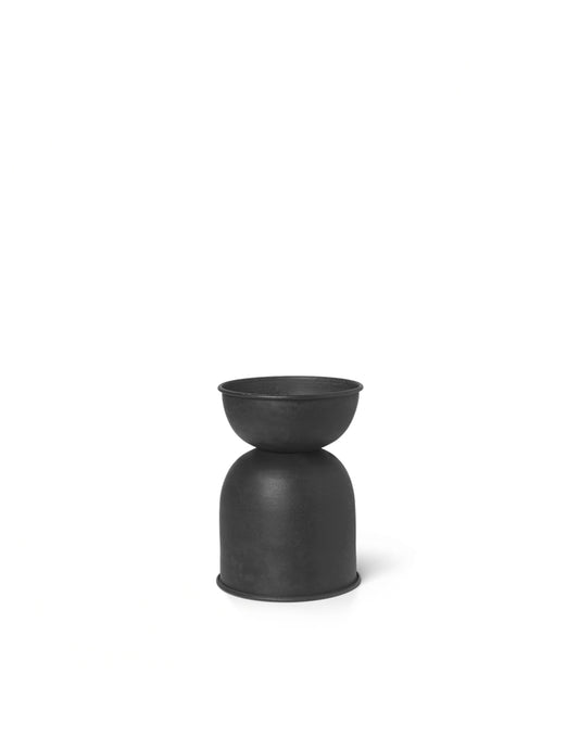 Ferm Living Hourglass Pot - Black Extra Small