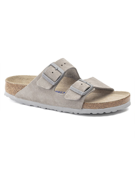 Birkenstock Arizona SFB Stone Coin Suede Leather