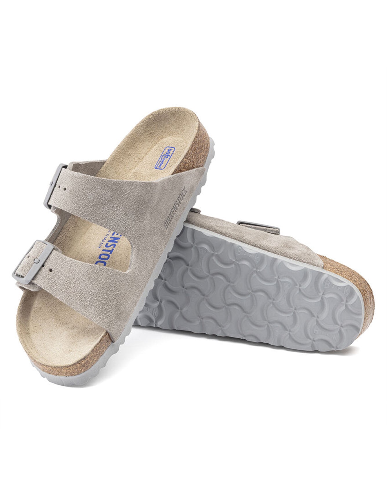 Birkenstock Arizona SFB Stone Coin Suede Leather