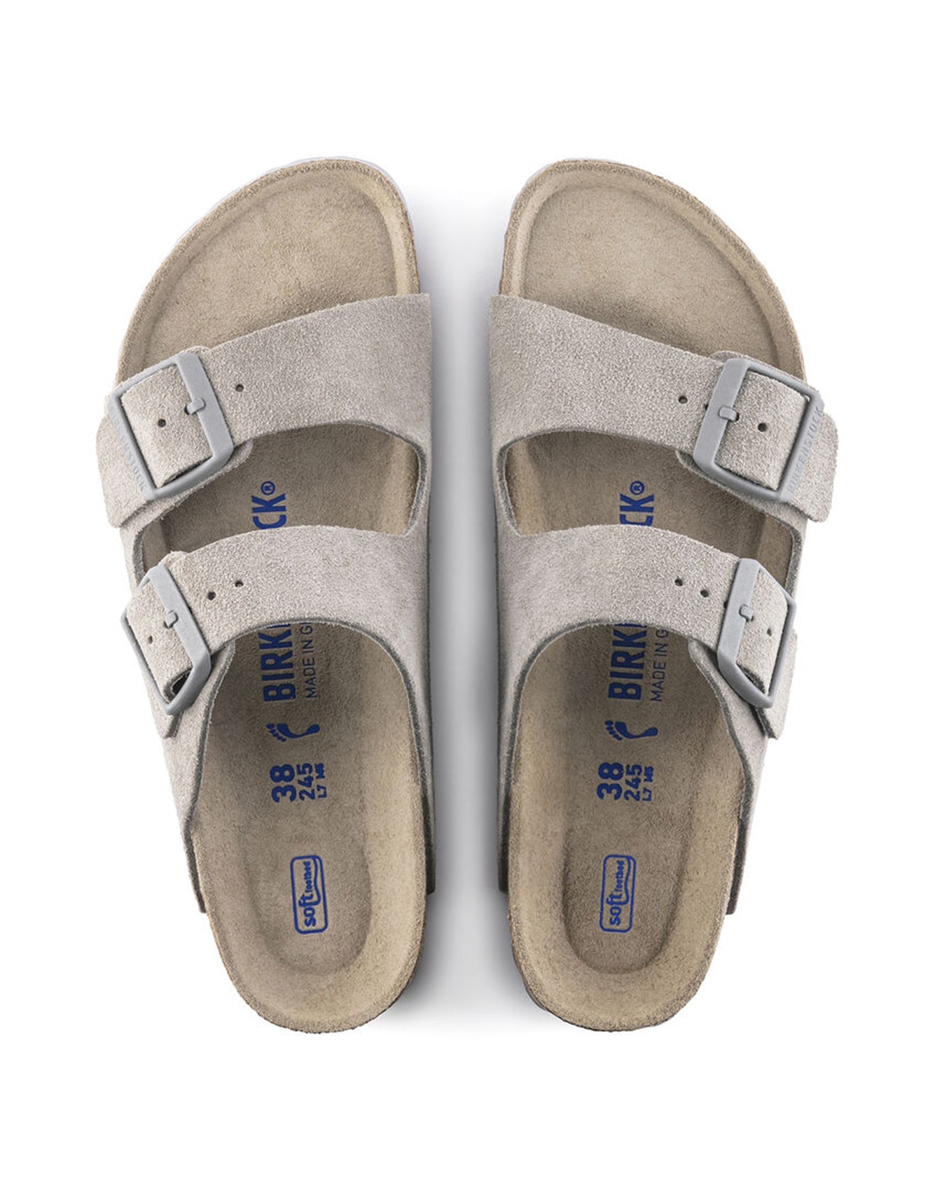 Birkenstock Arizona SFB Stone Coin Suede Leather