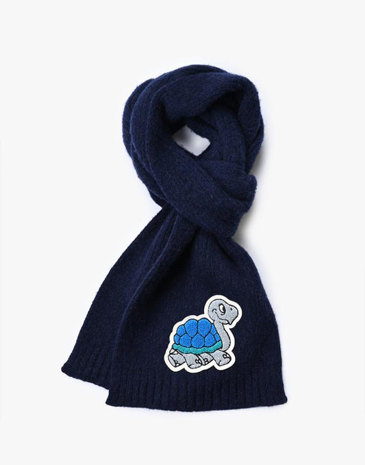 Howlin' Turtle Scarf - Navy