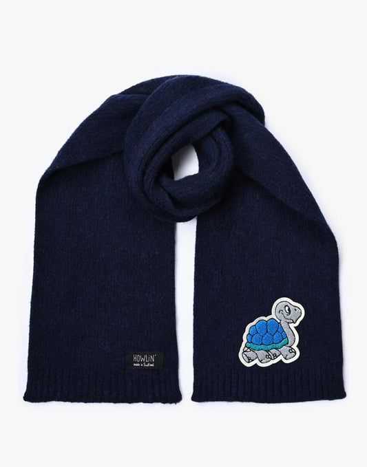 Howlin' Turtle Scarf - Navy
