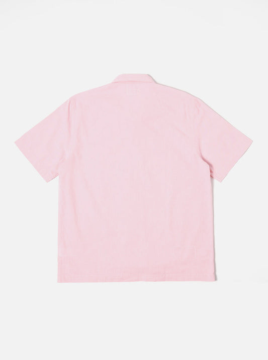 Universal Works Road Shirt In Pink Organic Oxford