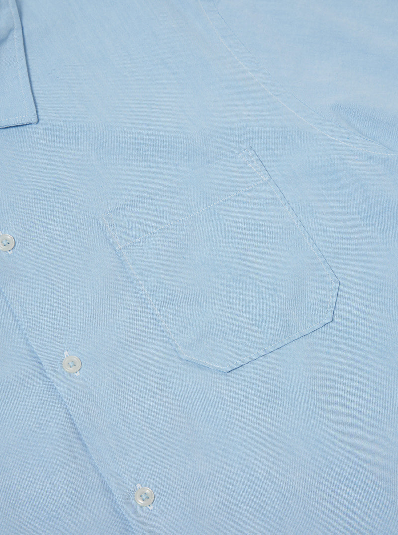 Universal Works Road Shirt In Sky Organic Oxford