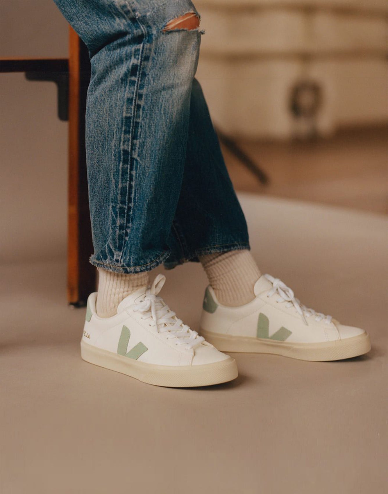 Veja Campo Chromefree Extra White Matcha