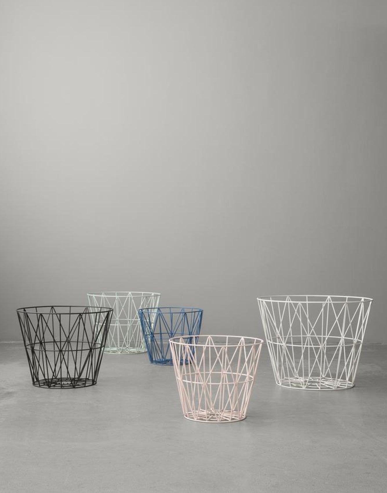 Ferm Living Wire Basket Small black