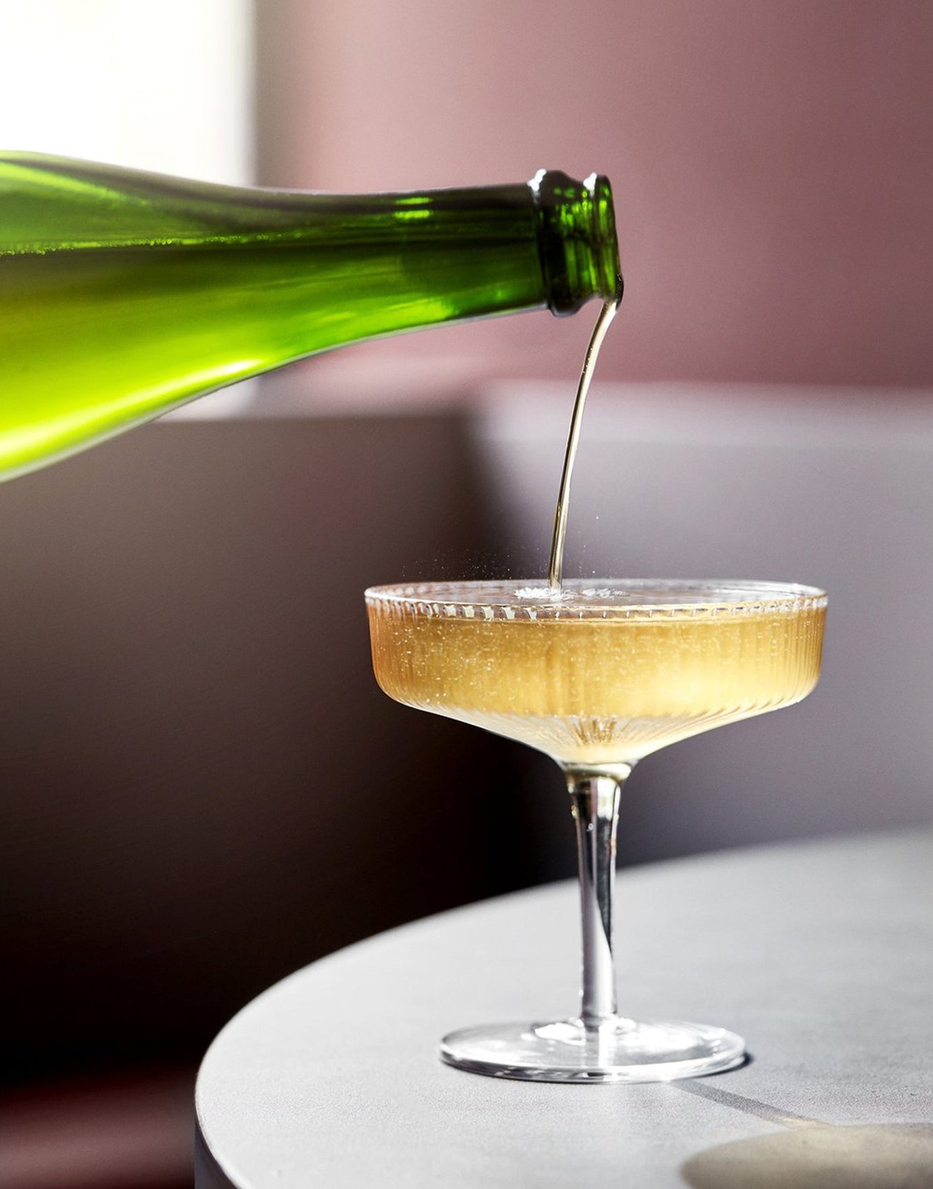 Ferm Living Ripple Champagne Saucers (set of 2) Clear