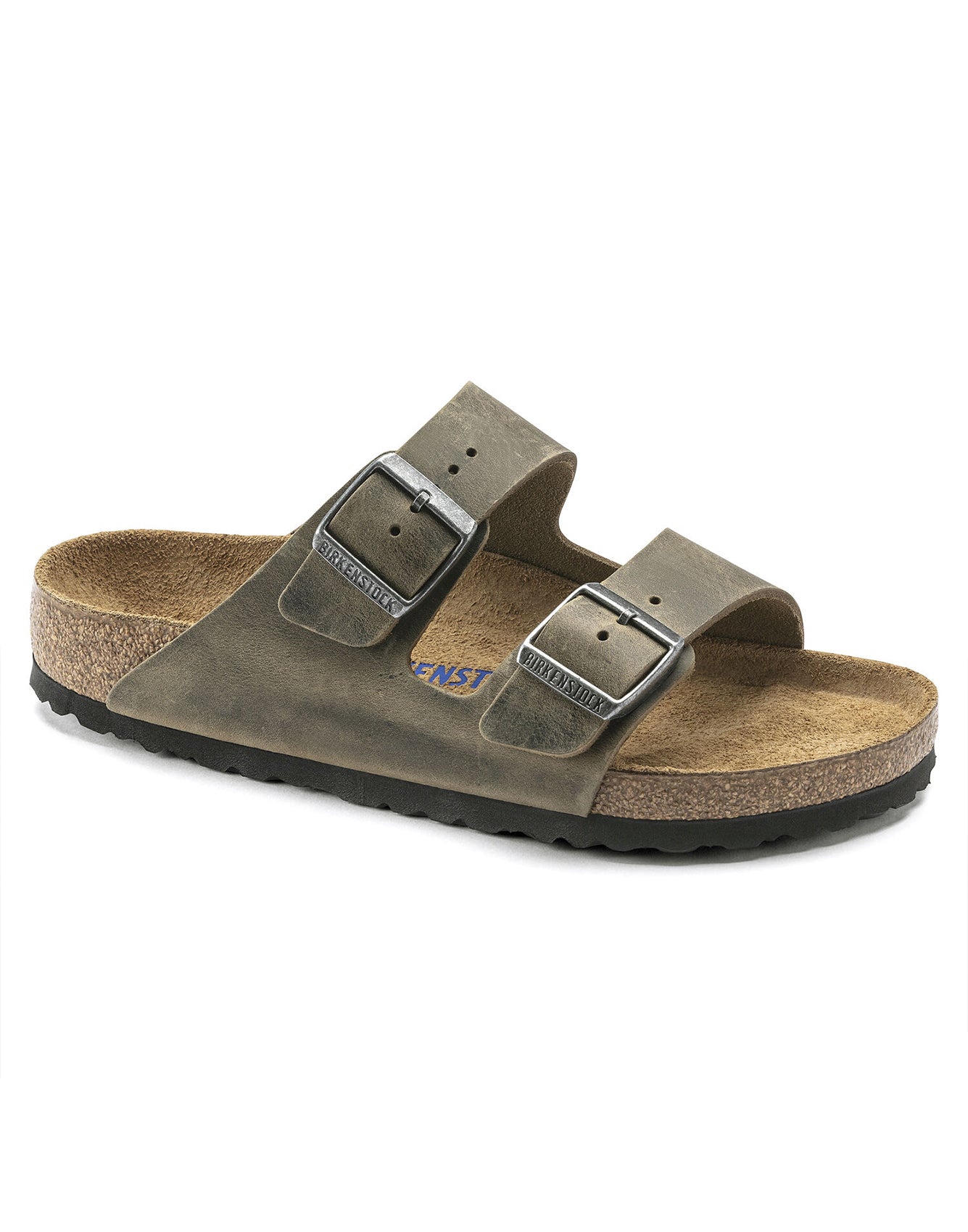 Birkenstock Arizona SFB Oiled Leather Faded Khaki