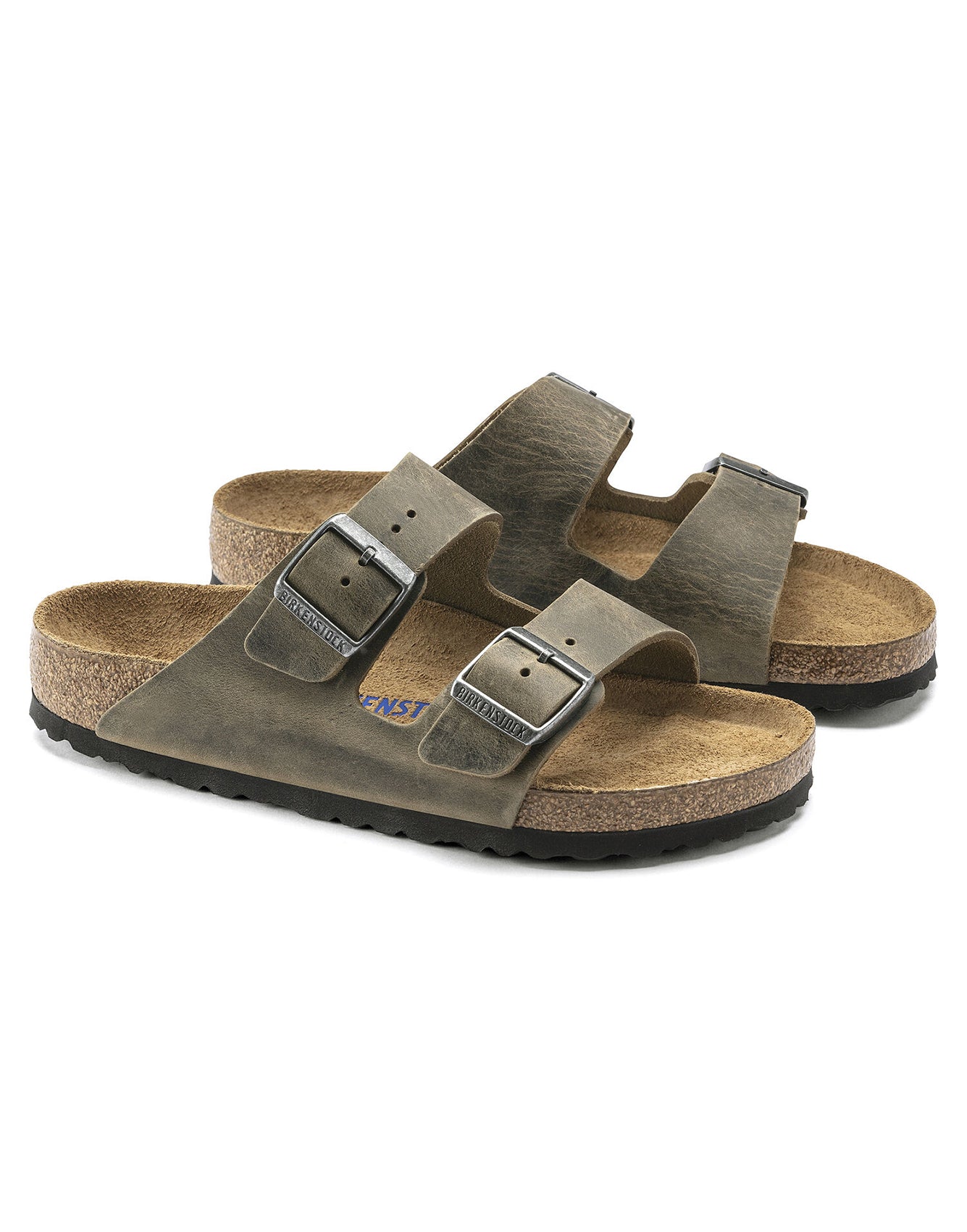 Birkenstock Arizona SFB Oiled Leather Faded Khaki