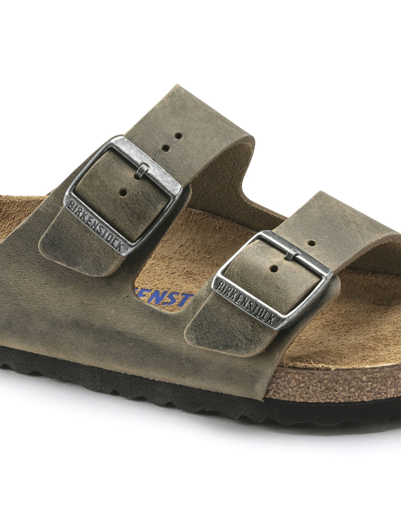 Birkenstock Arizona SFB Oiled Leather Faded Khaki