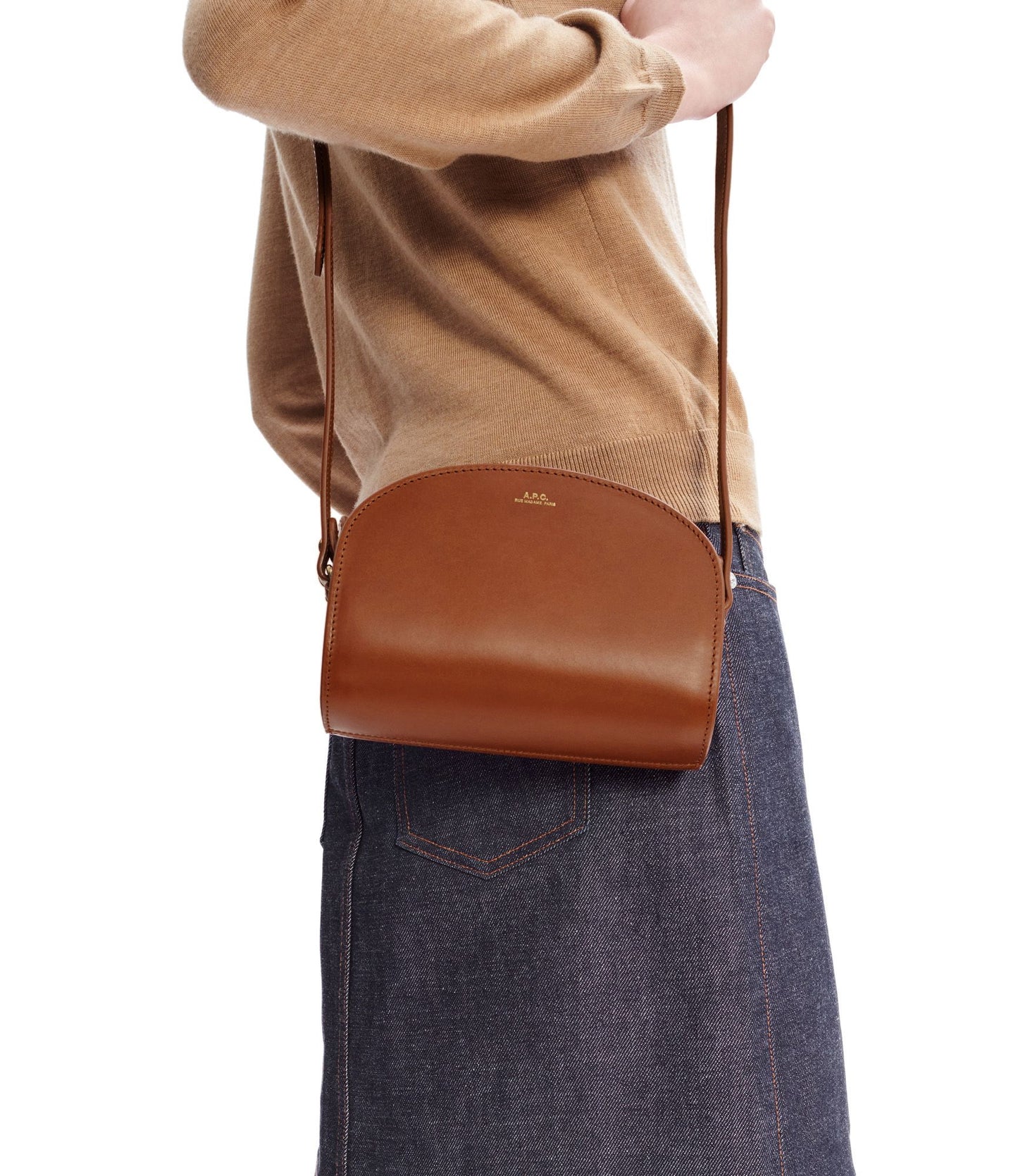 APC Mini Demi-lune Bag Nut Brown