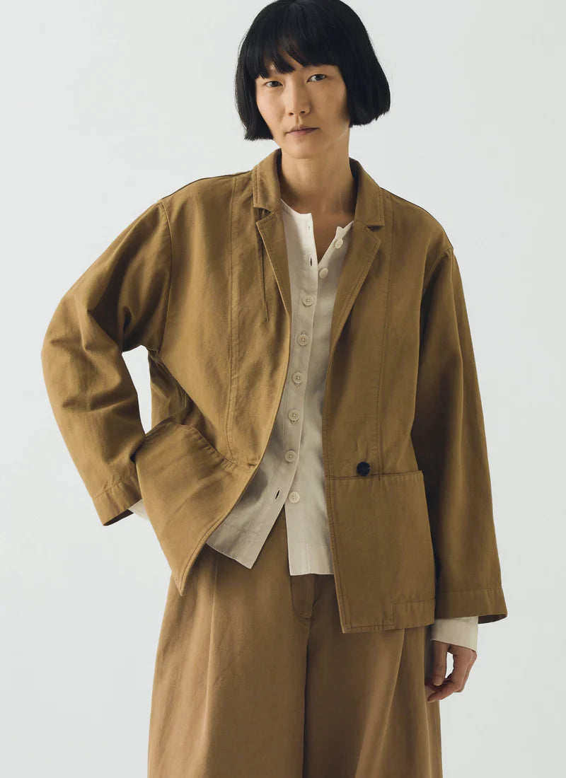 Toast Cotton Linen Twill Jacket Warm Sand