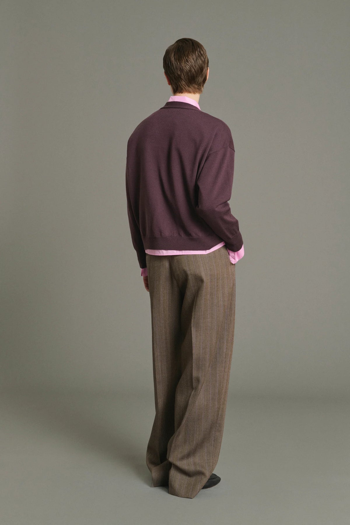 Soeur Idem Merino Wool Cardigan Fig