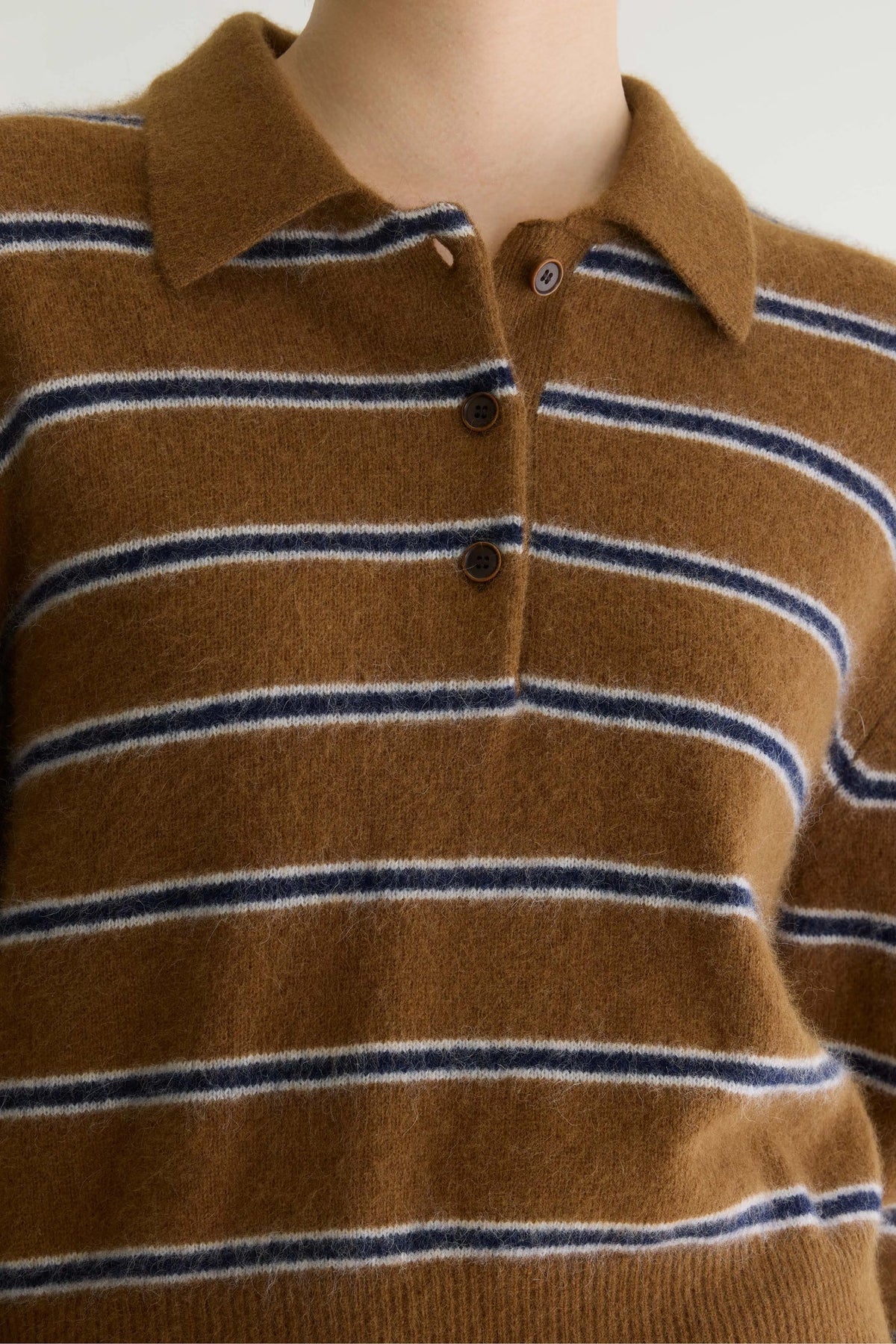 Bellerose Dussyr Striped Polo Sweater