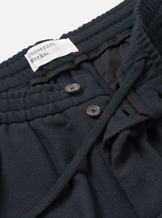 Universal Works Dark Navy Dublin Wool Mix Oxford Pant