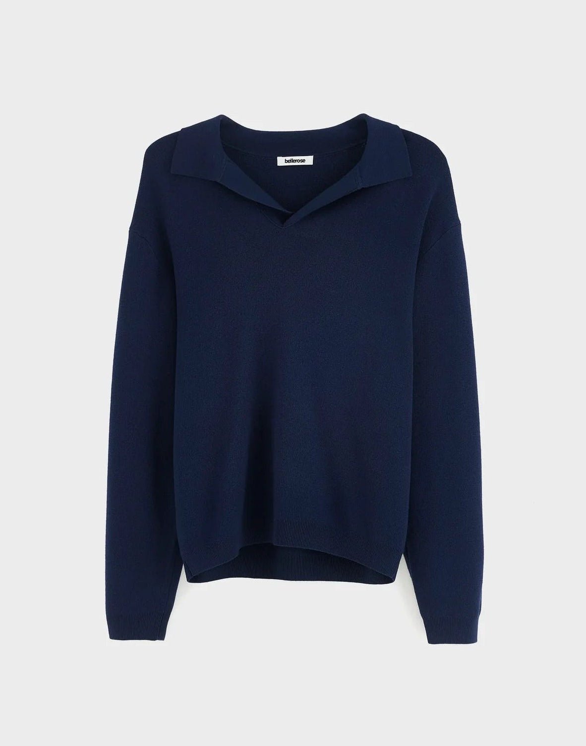 Bellerose Dillou Polo Sweater Navy