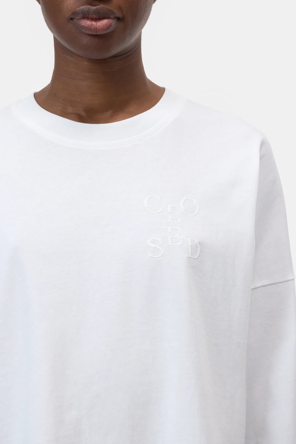 Closed Long-sleeved Shirt White