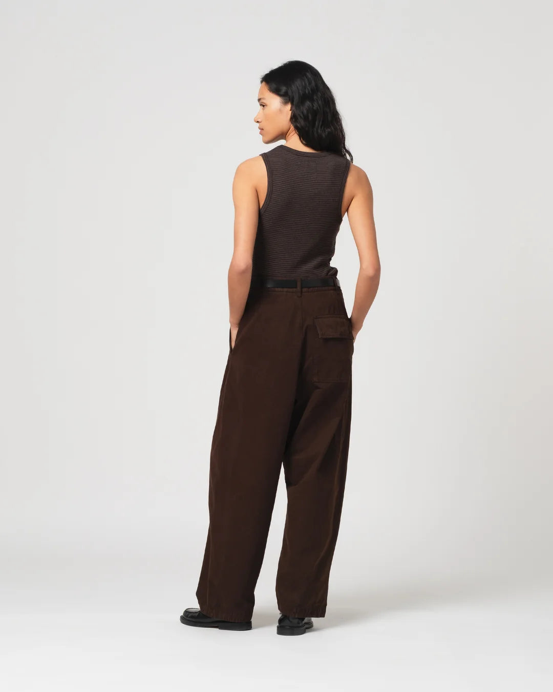 Girls Of Dust Ambassador Pants Gabardine Satin Ebony
