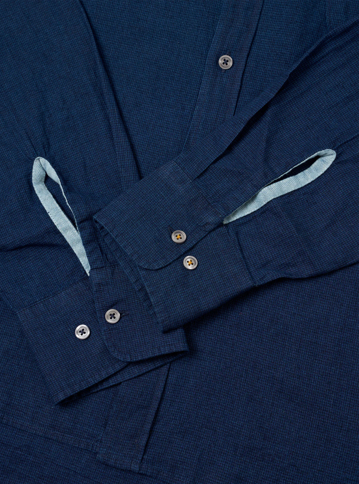 Universal Works Indigo Lincot Denim Lazy Day Shirt