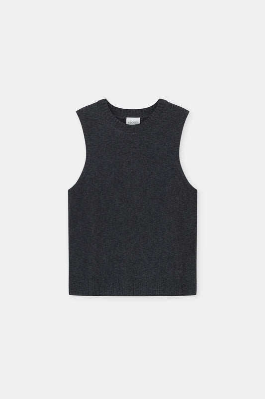 Closed Cashmere Top Black Melange
