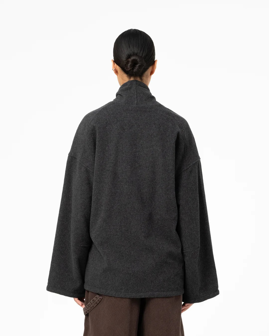 Girls Of Dust Meiji Kimono Pachuca Wool Grey Melange