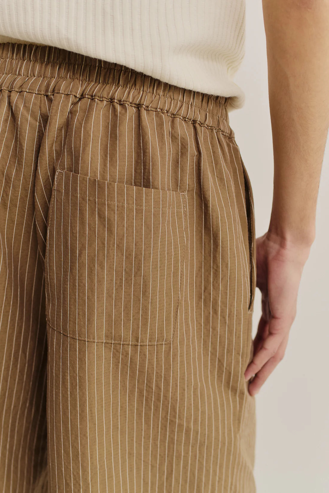 A Kind Of Guise Saleh Shorts Earth Stripe