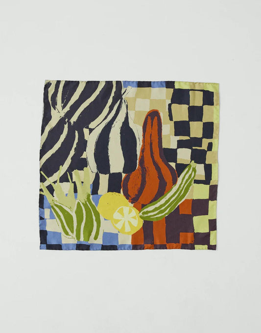 Toast Abstract Still Life Silk Bandana
