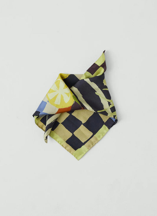 Toast Abstract Still Life Silk Bandana