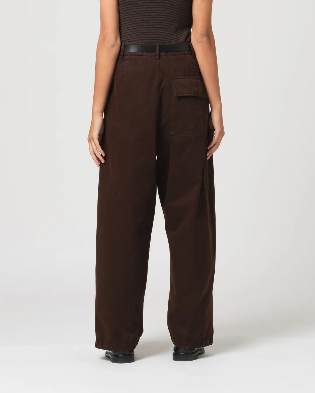 Girls Of Dust Ambassador Pants Gabardine Satin Ebony