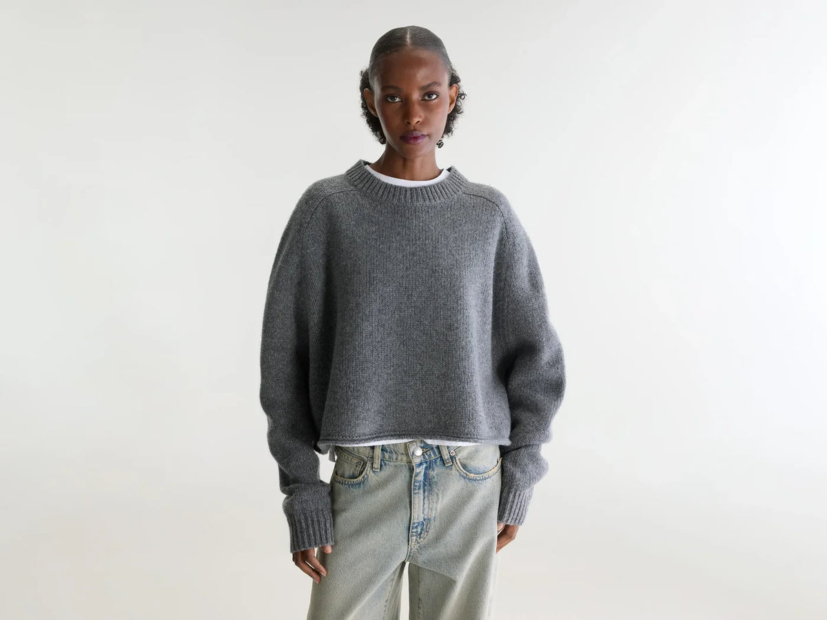 Bellerose Amecro Cropped Crewneck Sweater