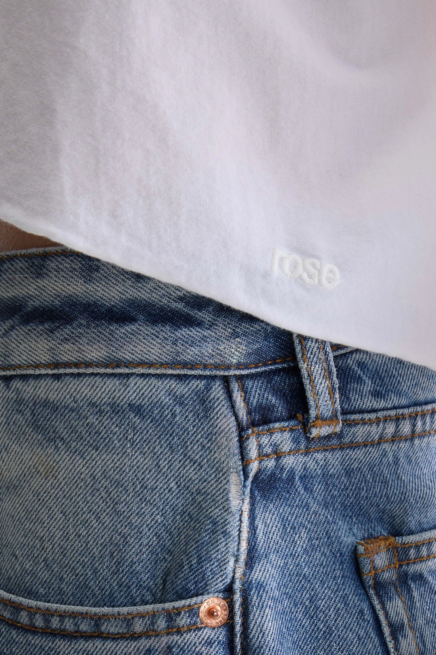 Bellerose Farpy Cropped T-shirt White
