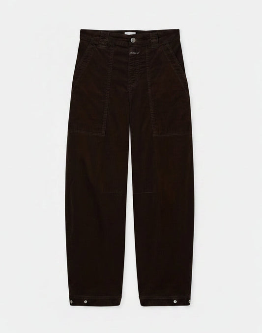 Closed Barrel Pants Rhannon Mahagony Brown