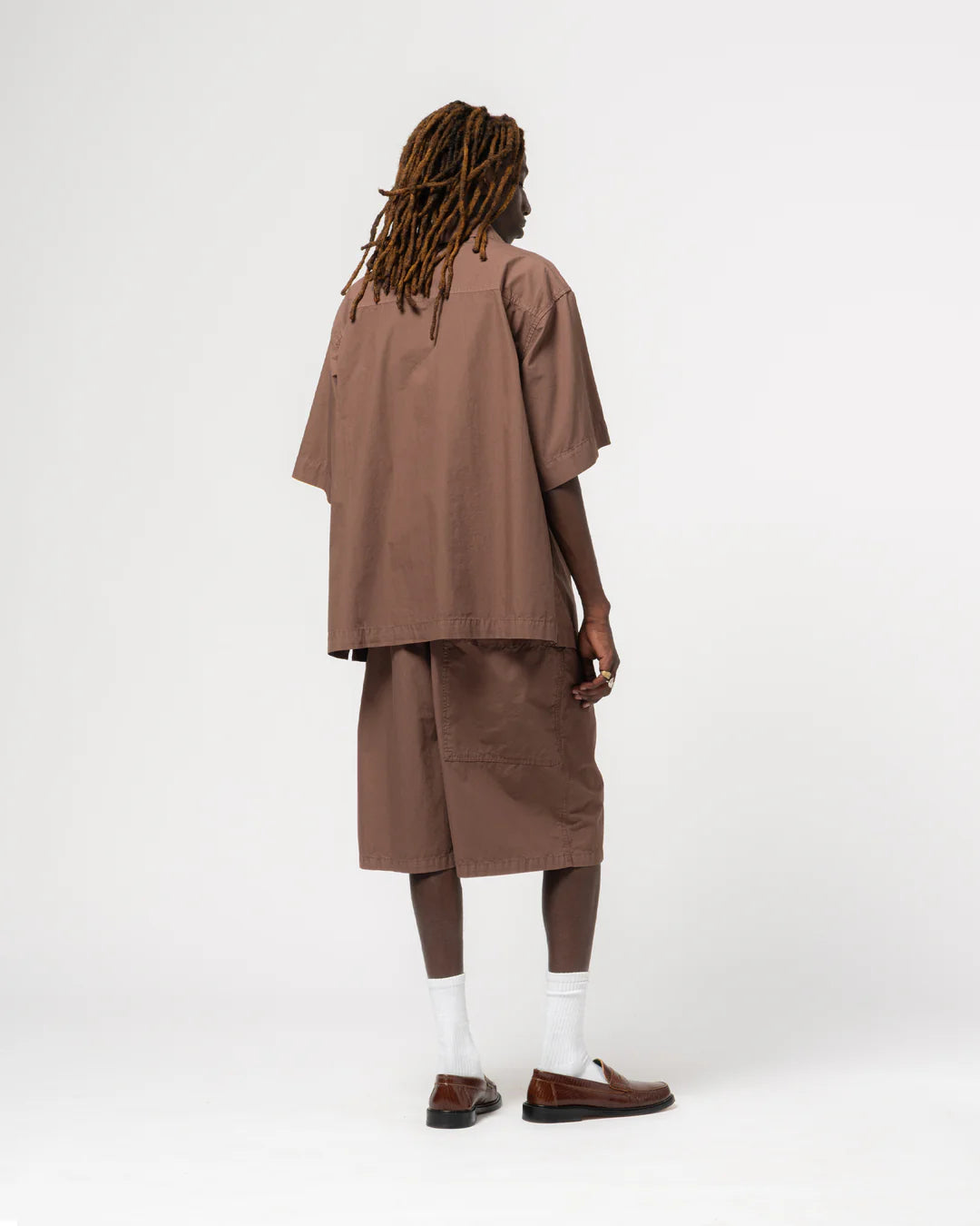 Girls of Dust Bermuda Riviera Cotton Aztek Brown