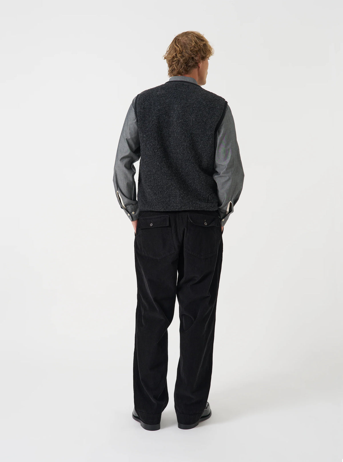 Universal Works Black Cat Cord Grad Chino