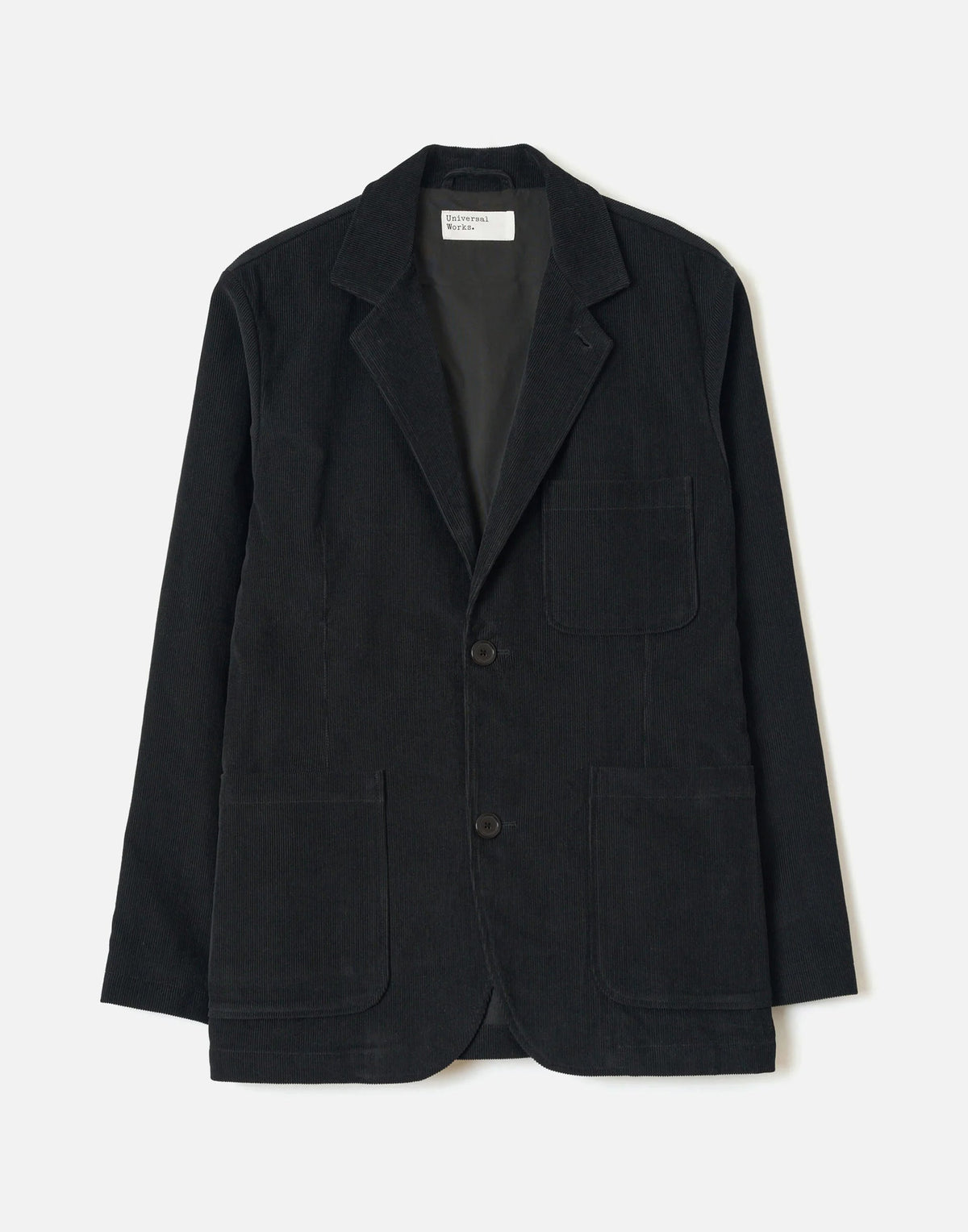 Universal Works Black Cat Cord Two Button Jacket