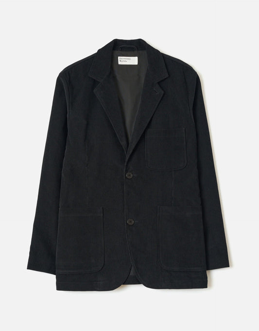Universal Works Black Cat Cord Two Button Jacket