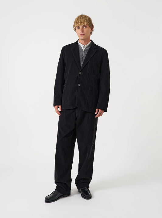 Universal Works Black Cat Cord Two Button Jacket