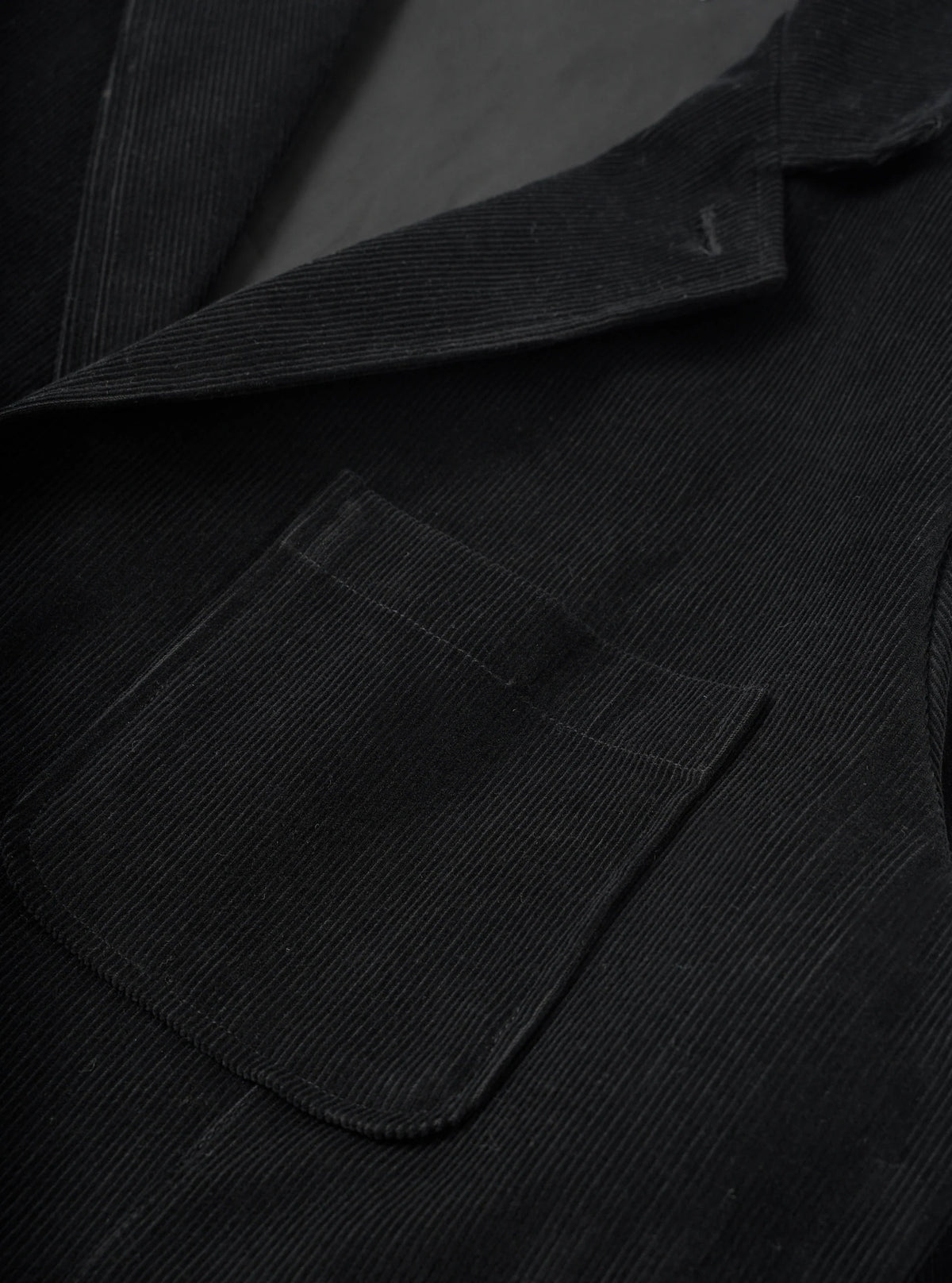 Universal Works Black Cat Cord Two Button Jacket