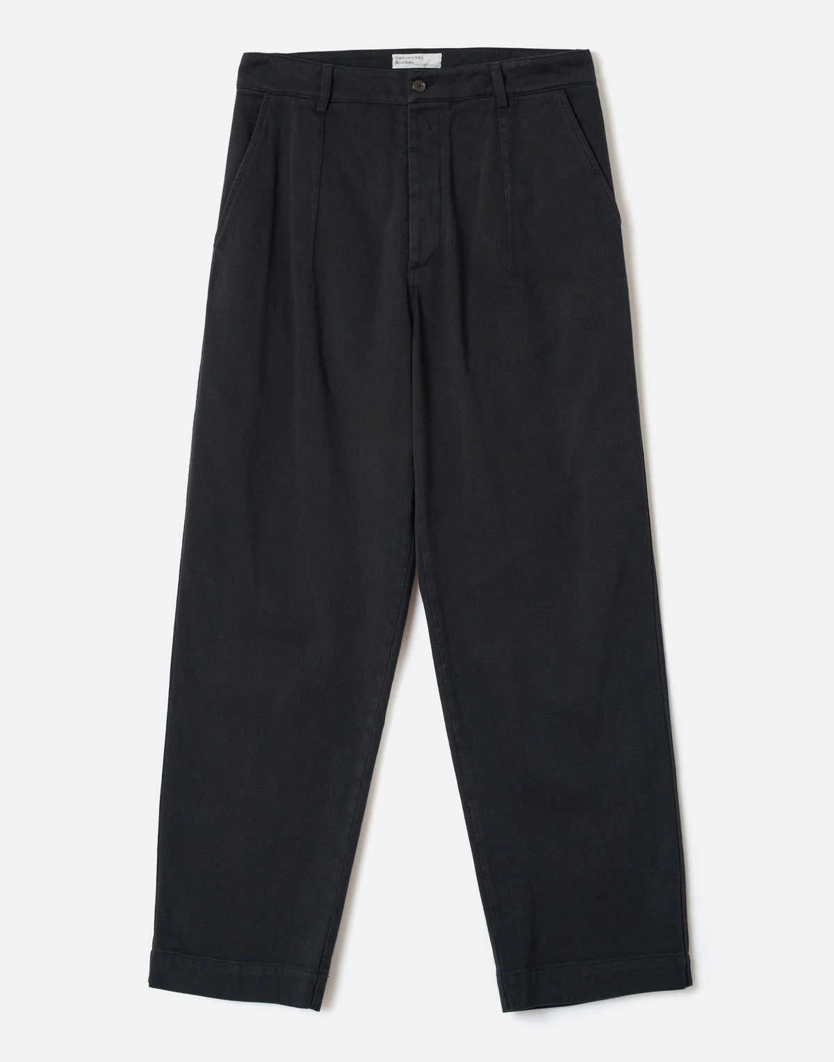Universal Works Black Dexter Twill Grad Chino