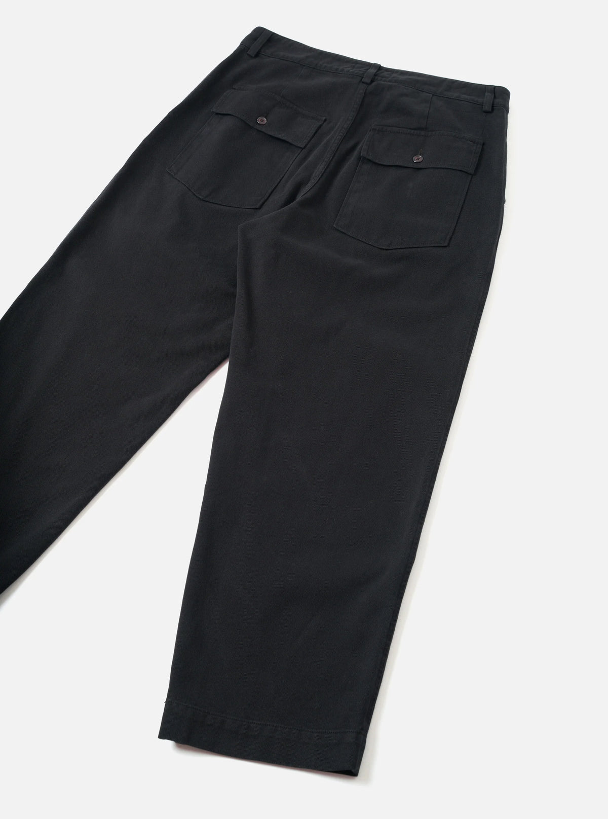 Universal Works Black Dexter Twill Grad Chino