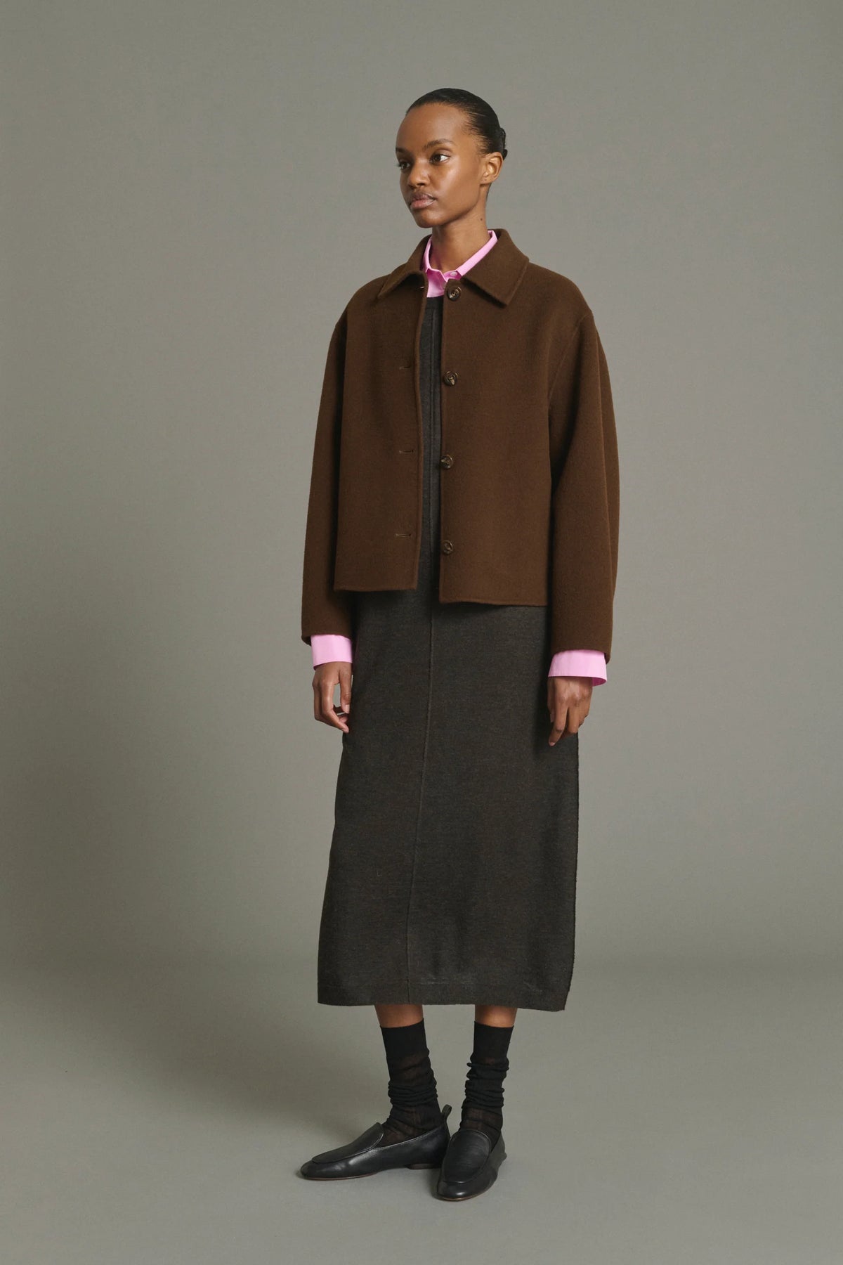 Soeur Gyoda Boxy jacket Chocolate