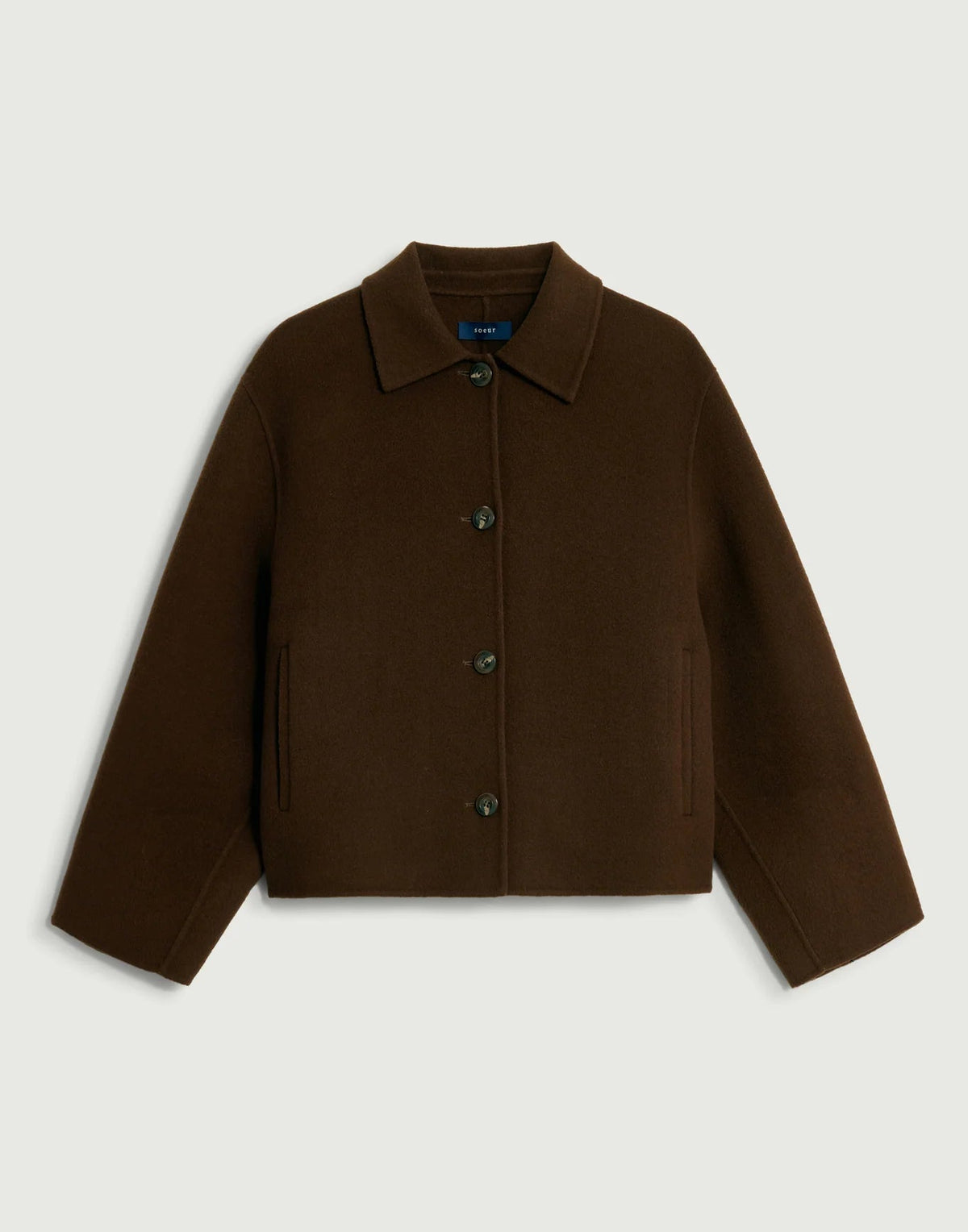 Soeur Gyoda Boxy jacket Chocolate