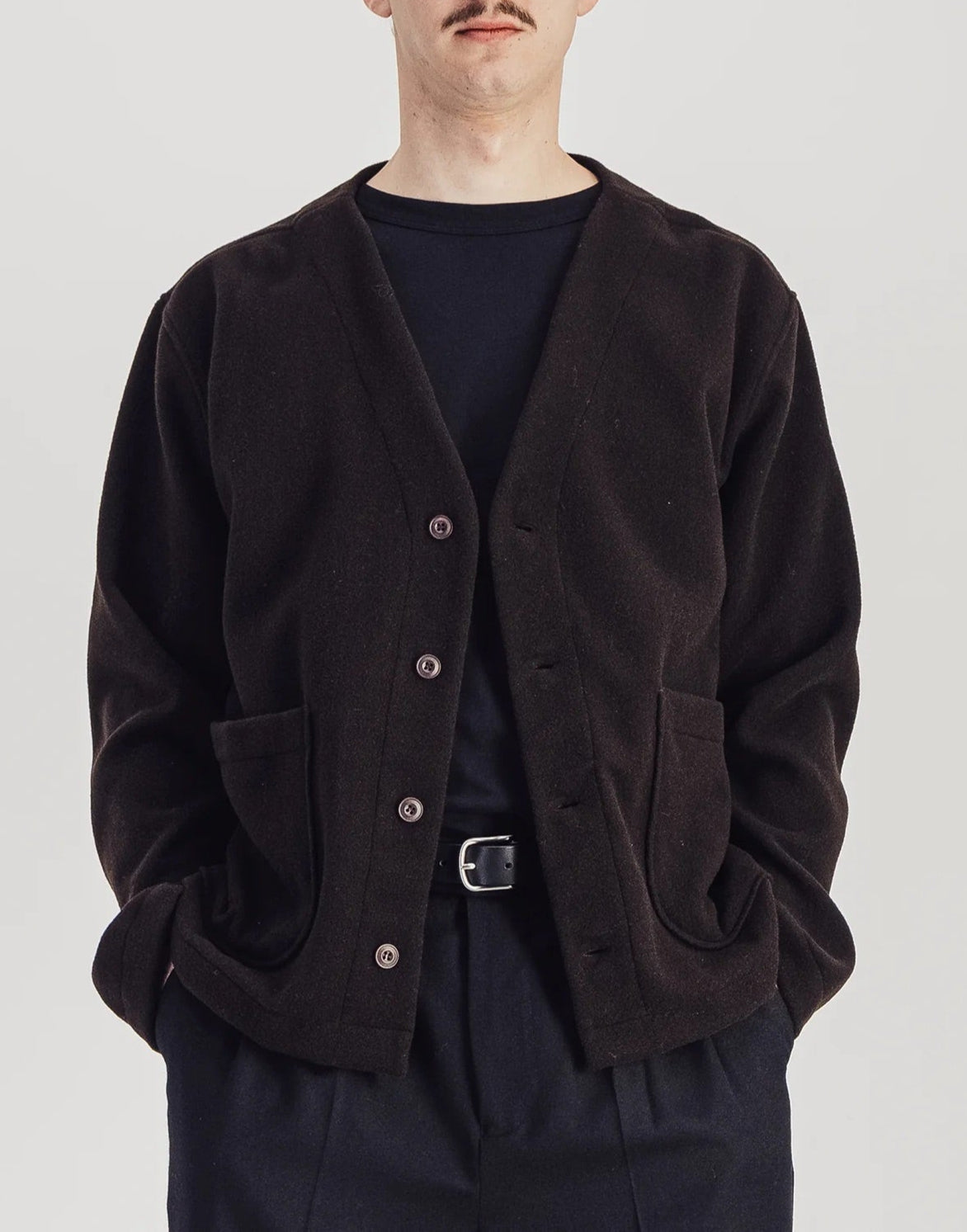 Parages Brown Wool Manager Jacket