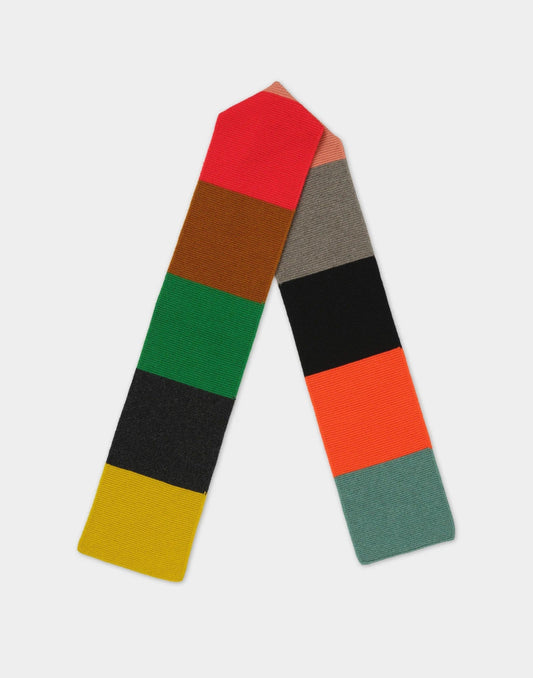 Jo Gordon Colorblock Garter Stitch Scarf Multi