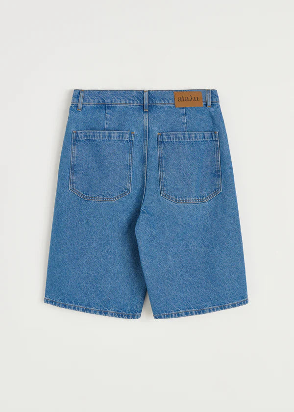 Aiayu Carlo Denim Shorts Clear Blue