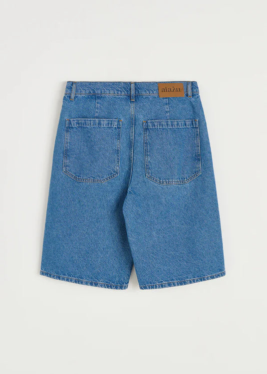 Aiayu Carlo Denim Shorts Clear Blue