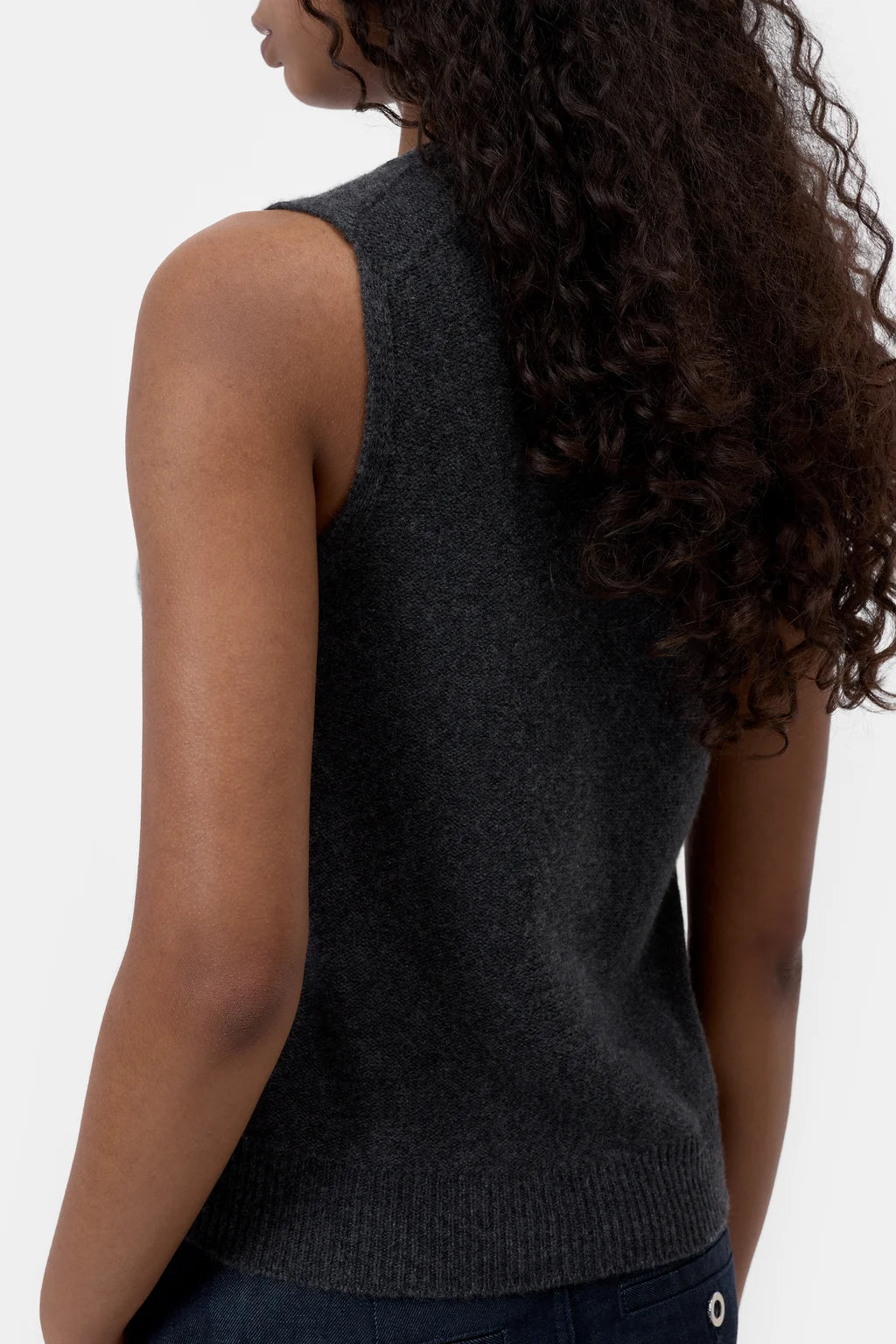 Closed Cashmere Top Black Melange