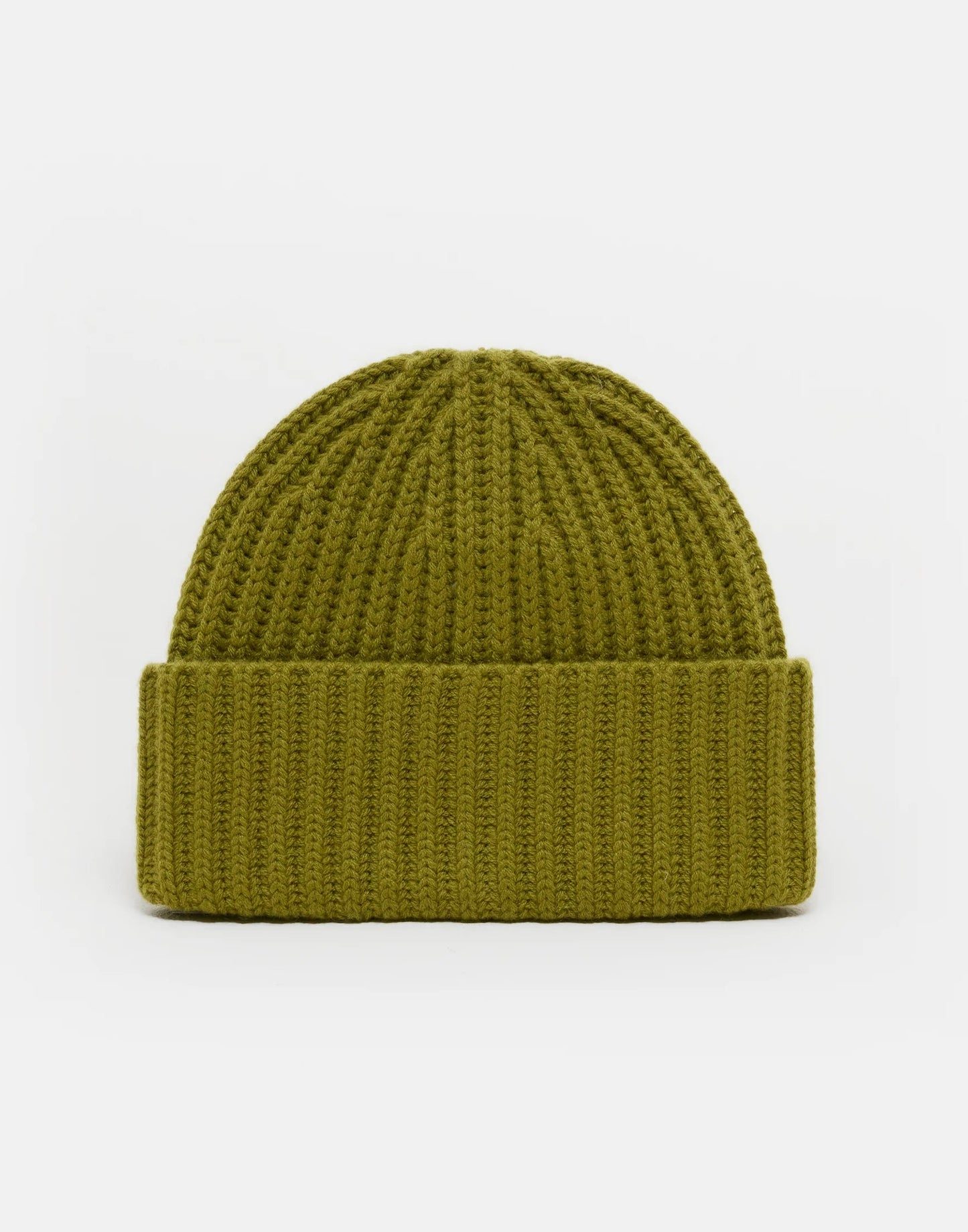 Closed Cashmere Hat Army Green