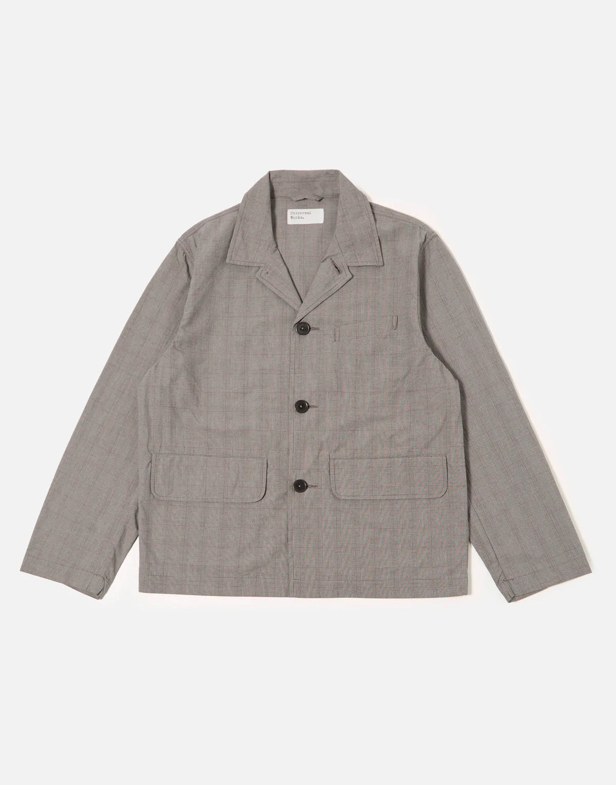 Universal Works Grey Brown Wales Glen Check Franck Jacket