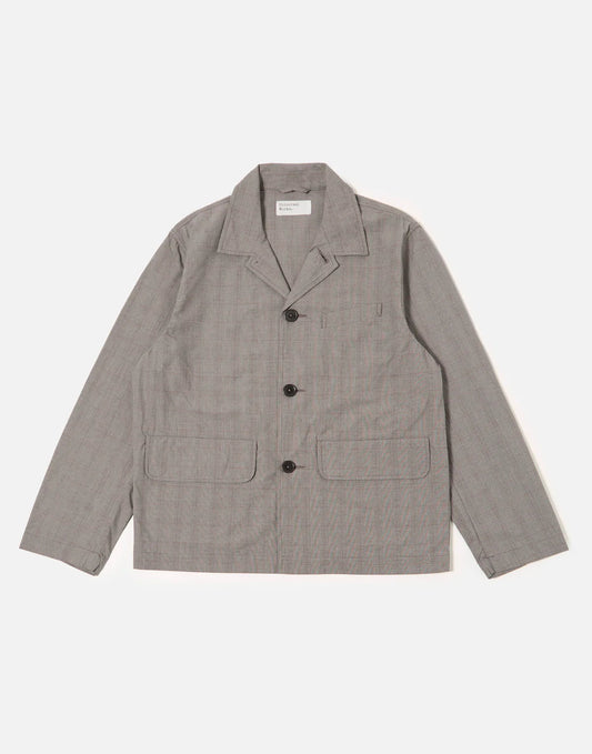 Universal Works Grey Brown Wales Glen Check Franck Jacket